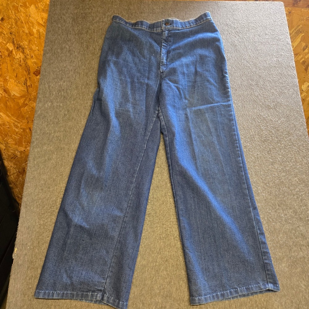 Vintage 70s Levi's Orange Tab Jeans 32x29 High Waist Pocketless Wide Leg Talon